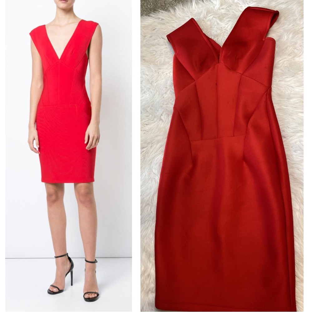 YIGAL AZROUEL v-neck dress - Picture 1 of 14
